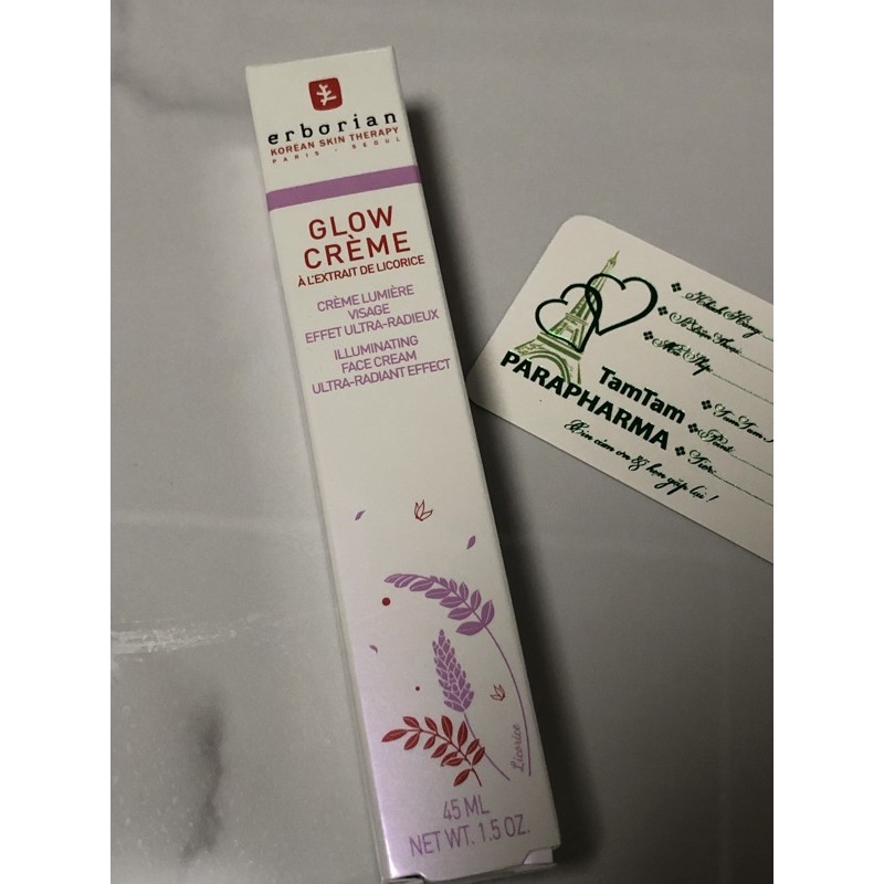 🇫🇷 ERBORIAN 🇰🇷 Kem tạo hiệu ứng Primer Glow Cream 💞 TamTam 💞