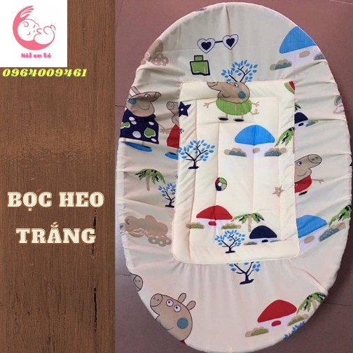 Nôi Tre Đặt Nằm Võng Size 85x55 Kèm Bọc Lót Nệm Nôi