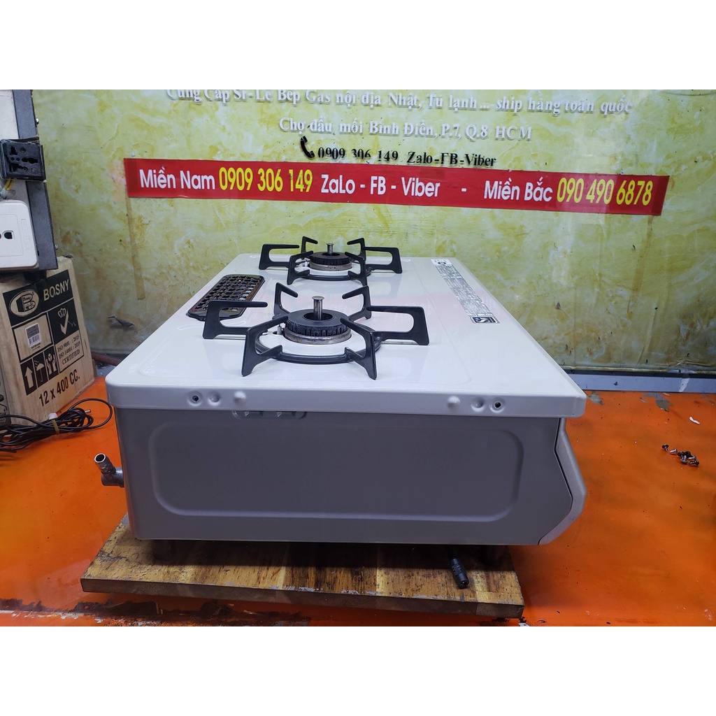 Bếp gas nội địa Nhật Rinnai KGM64BE 029650 2017 pin sạc giá2,3tr 1 đổi 1 KẾT BẠN ZALO 0909306149 GỬI HÌNH &VIDEO THỬ BẾP