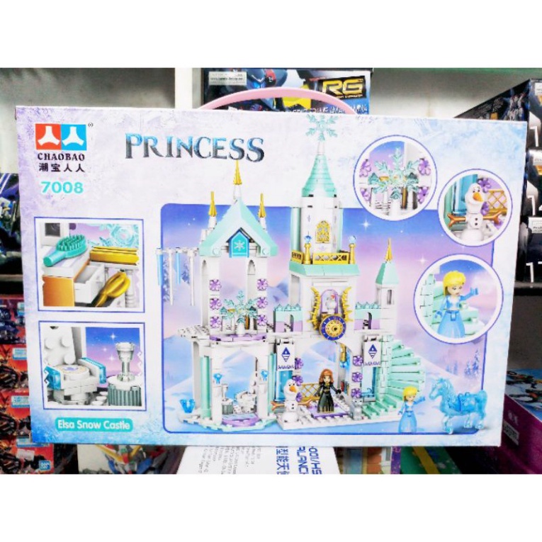 Lắp ráp not Lego Lâu đài tuyết công chúa Elsa Nữ hoàng băng giá Disney