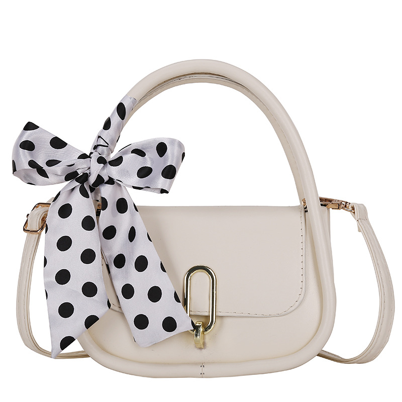 Túi Đeo Chéo Phối Nơ Họa Tiết Chấm Bi Xinh Xắn