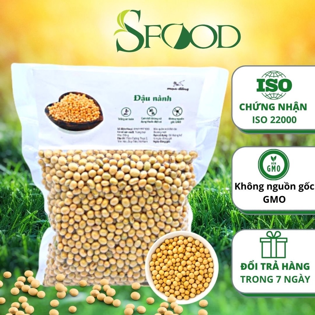 Đậu nành SFOOD, đậu nành trang trại Mục Đồng