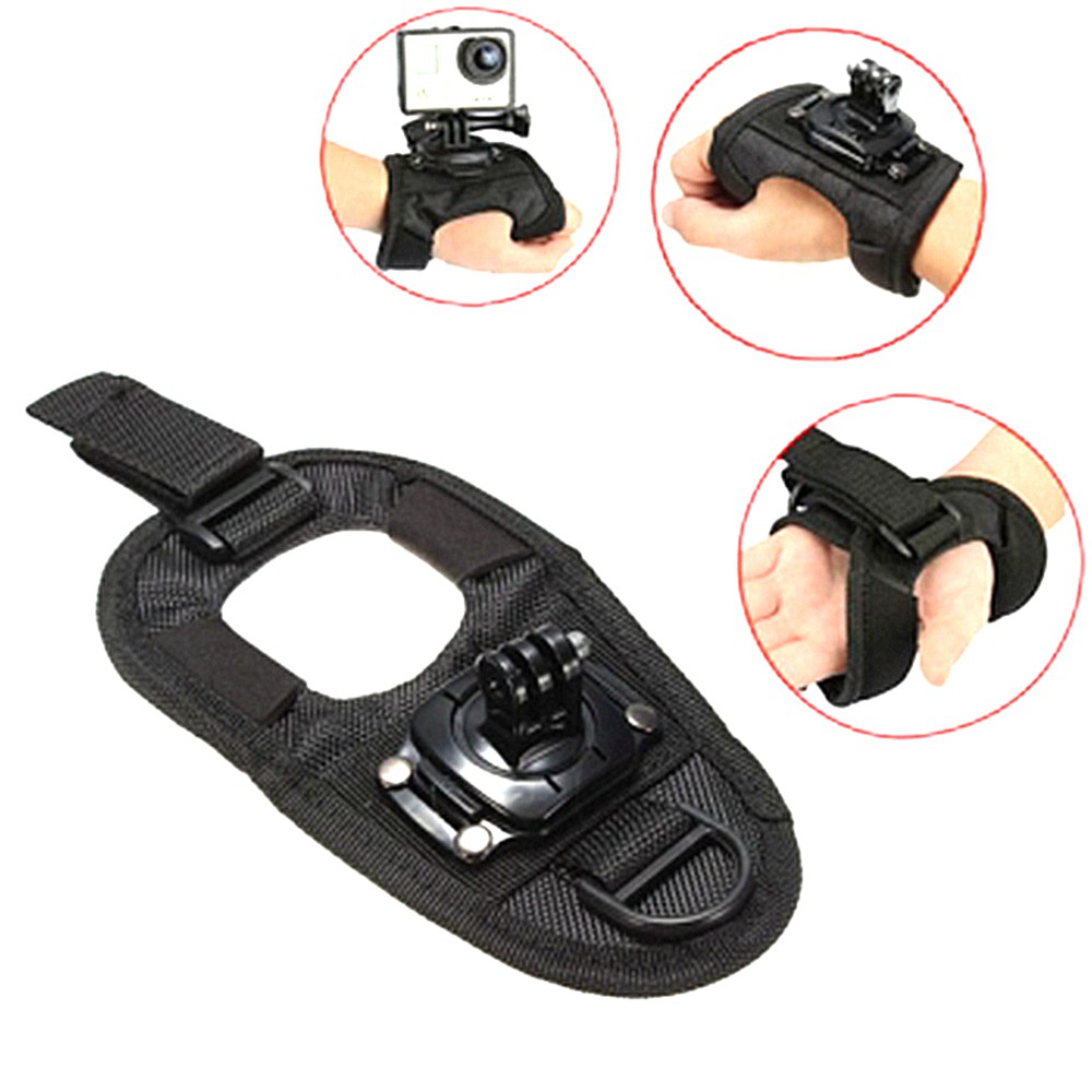 GoPro Hero 9 8 7 6 5 Insta360 One X X2 R DJI Action Camera Accessory 360 Degrees Rotation Hand Band Arm Wrist Palm Strap Belt Mount Stand