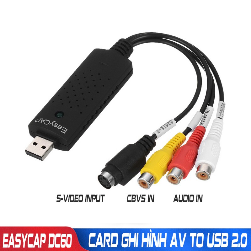 Cáp Ghi Hình TV VCD DVD Camera Easycap USB 2.0