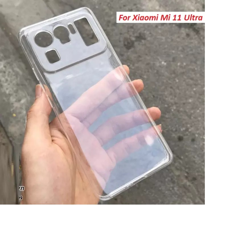 Ốp lưng dẻo bảo vệ camera Xiaomi Mi 11 Ultra silicon cao cấp trong suốt