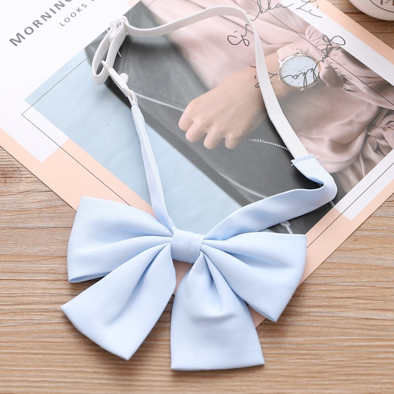 Nơ đồng phục nữ sinh Nhật Bản thời trang công sở màu đen xinh xắn cho nữ