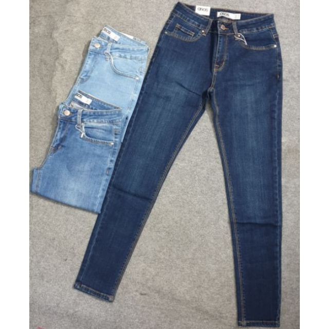 Quần jean skinny dài lưng cao ôm body tôn dáng - 110asos