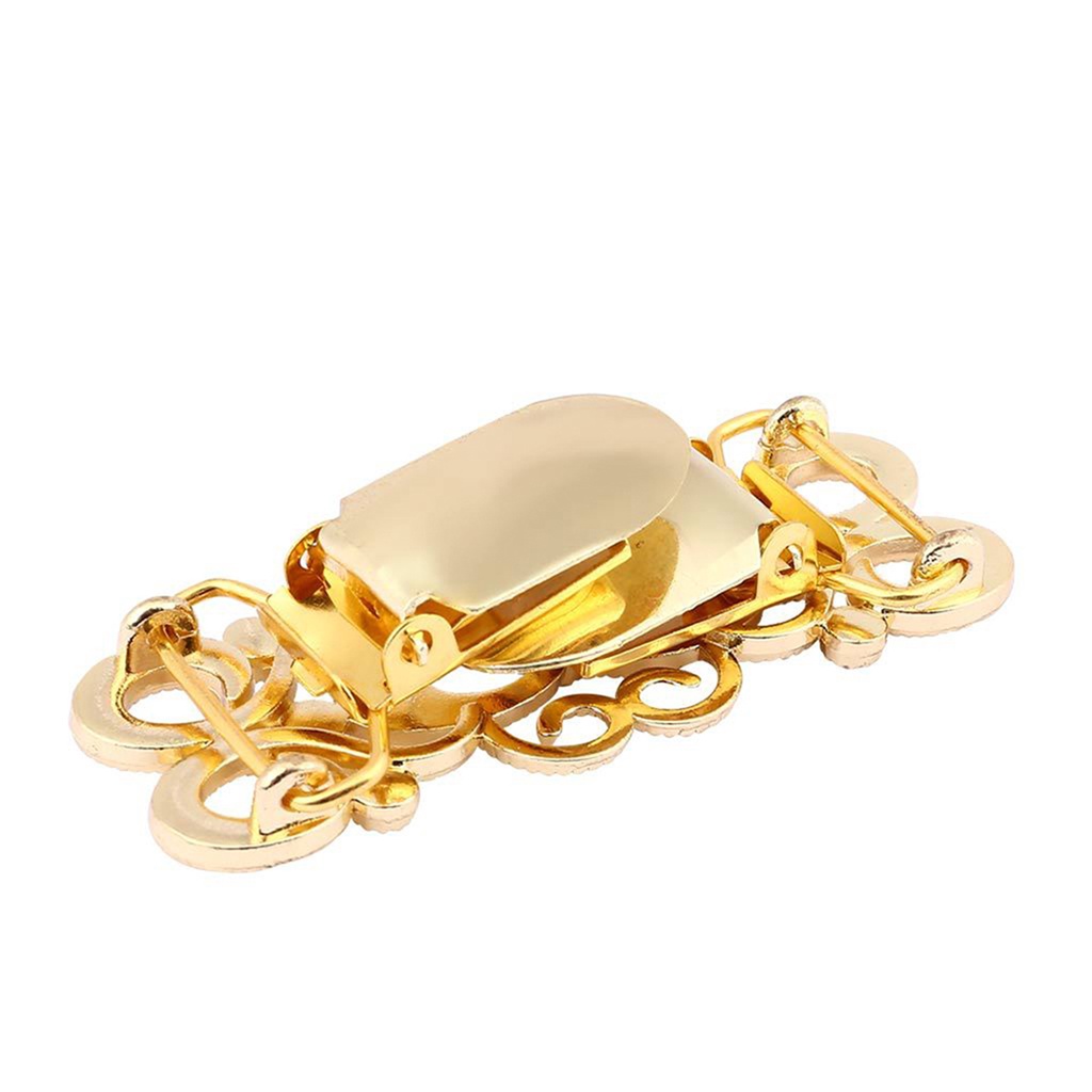 Kẹp cài áo khoác cardigan bằng hợp kim kẽm đính đá hình hoa màu xanh dương trọng lượng nhẹ