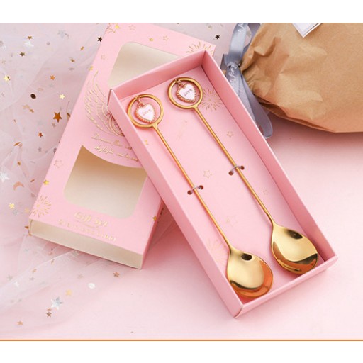 Thìa nĩa decor xinh  thép không gỉ,thìa cà phê,nĩa hoa quả.tạo hình trái tim,ngôi sao