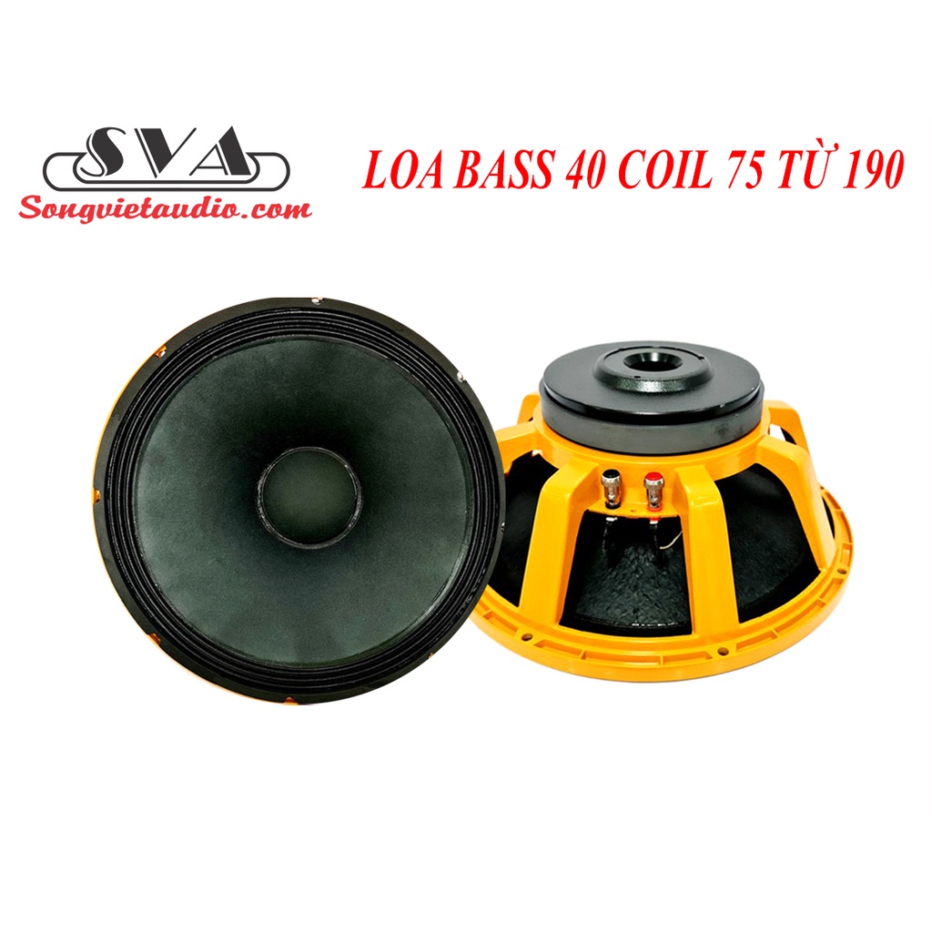 LOA BASS 40 COIL 75 TỪ 190 KHUNG VÀNG - 1 CẶP