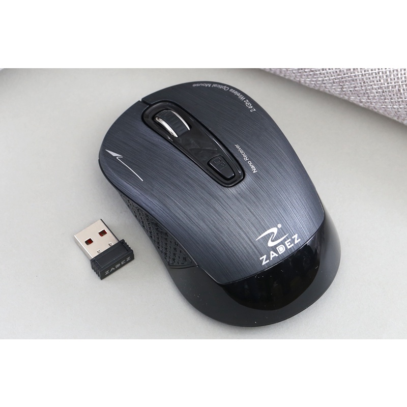 Chuột không dây Zadez M325 thuộc top bán chạy có tặng kèm pin AA
