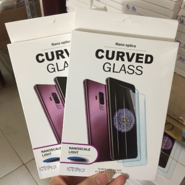 Kính full màn UV cho Samsung Note 10 pro