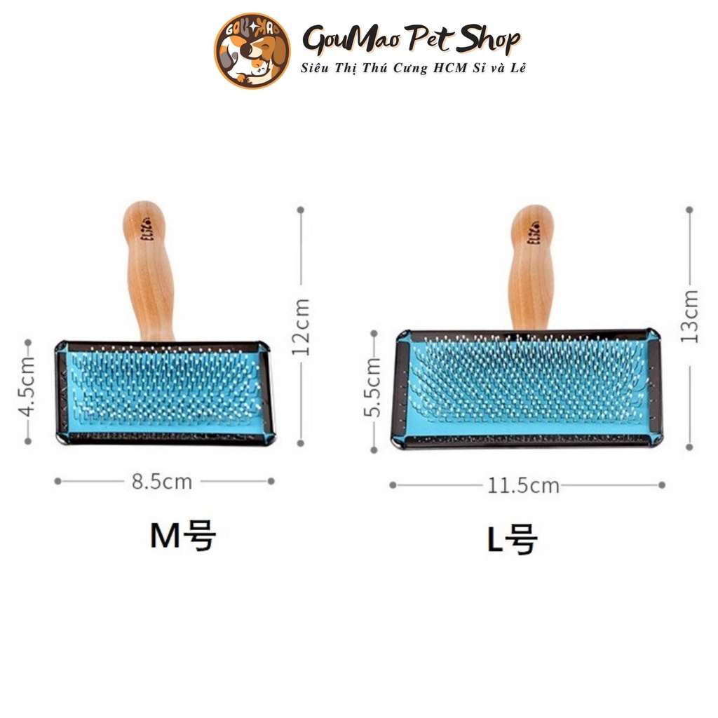 [Chính hãng] Lược Grooming Cao Cấp Elite,  gỡ lông rối đánh tơi lông chó mèo - GOUMAO PET