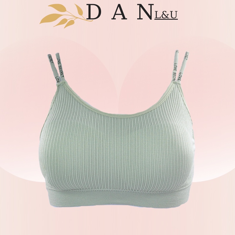 Áo Ngực Thể Thao Nữ Phối Lưng Đan 2 Dây Đồ Tập Gym Yoga DAN L&amp;U 8156