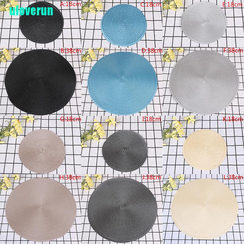 Thảm Lót Bàn Ăn Hình Tròn Bằng Vải Dệt Chịu Nhiệt Chống Trượt Tiện Lợi