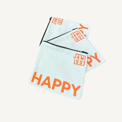 [GIFT] Happy Pouch - Quà tặng túi phụ kiện in chữ Happy