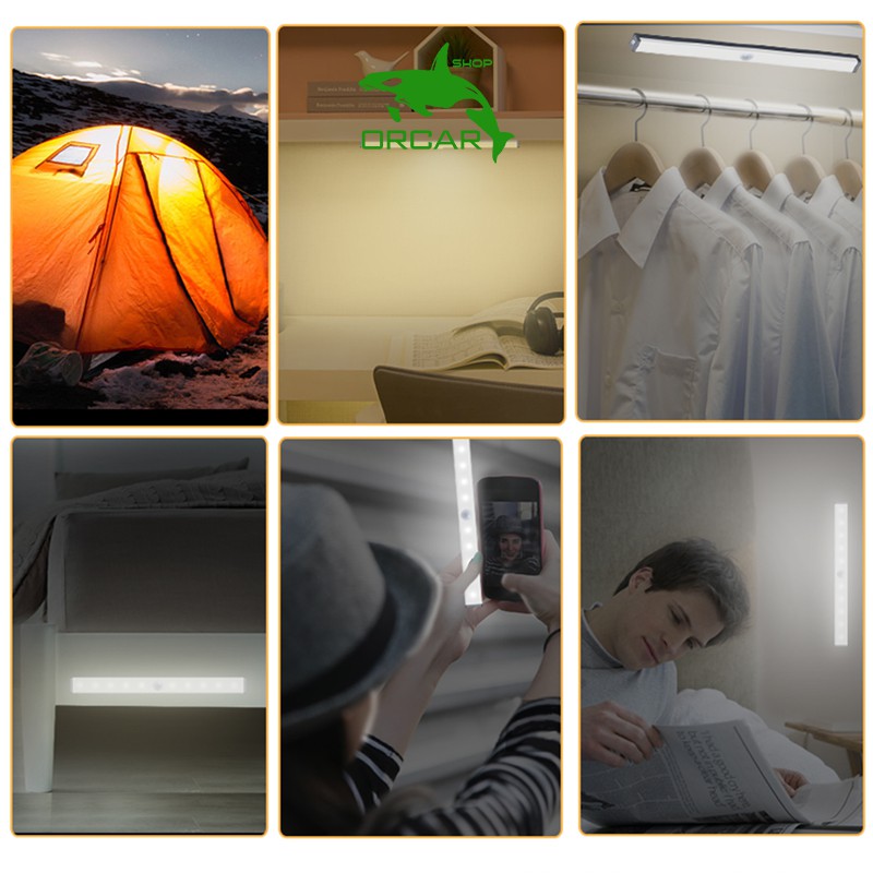 [FREESHIP] Đèn LED cảm ứng hồng ngoại tự động phát sáng khi có người, hình thanh, khung Nhôm cao cấp | BigBuy360 - bigbuy360.vn