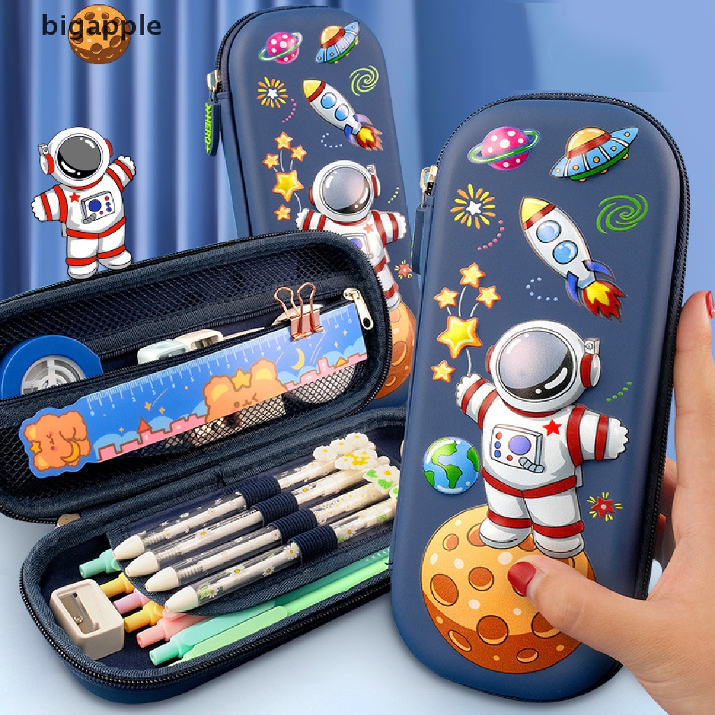 bigapple Pencil Case Kawaii School Pencil Cases Stationery Estuche 3D Space Pen Case Box RDG