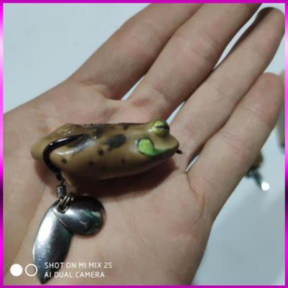 ⭐  Mồi giả nhái hơi Frog Toon V1 V2 V3 V4 Thái Lan - Chuyên câu Lure siêu nhậy có thìa -DCYT