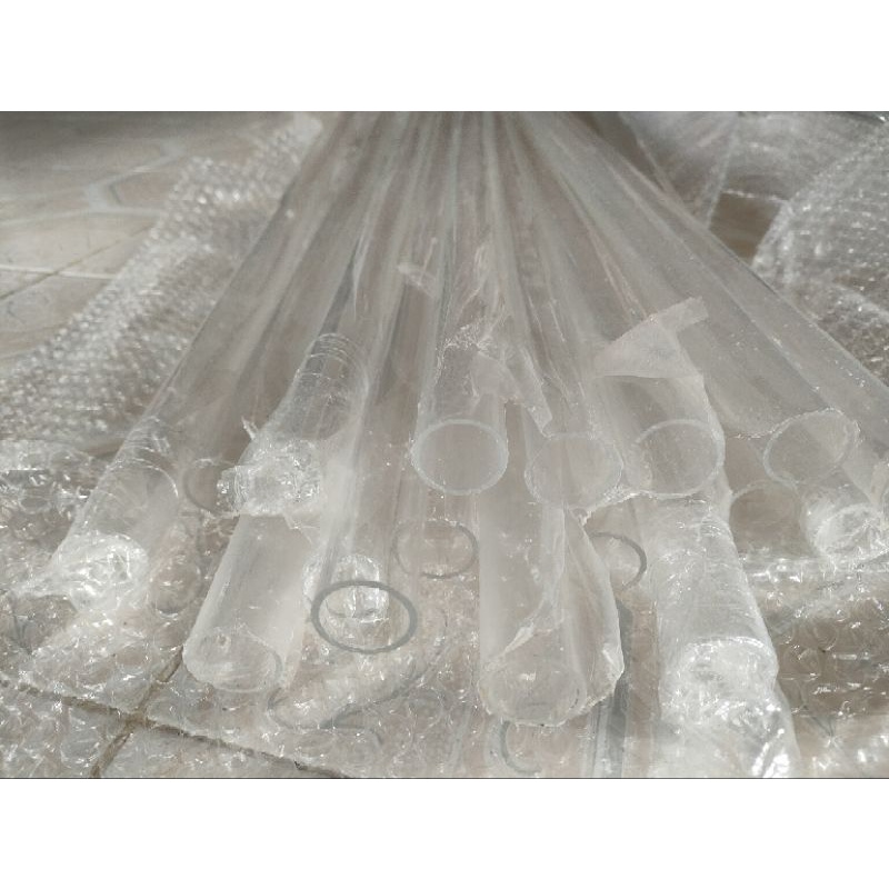 Ống nhựa trong suốt acrylic 16 18 20 21 22 24 25 26 27 28 30 32 35 38 40 42 45 48 mm, ống mica trong suốt VN DIY