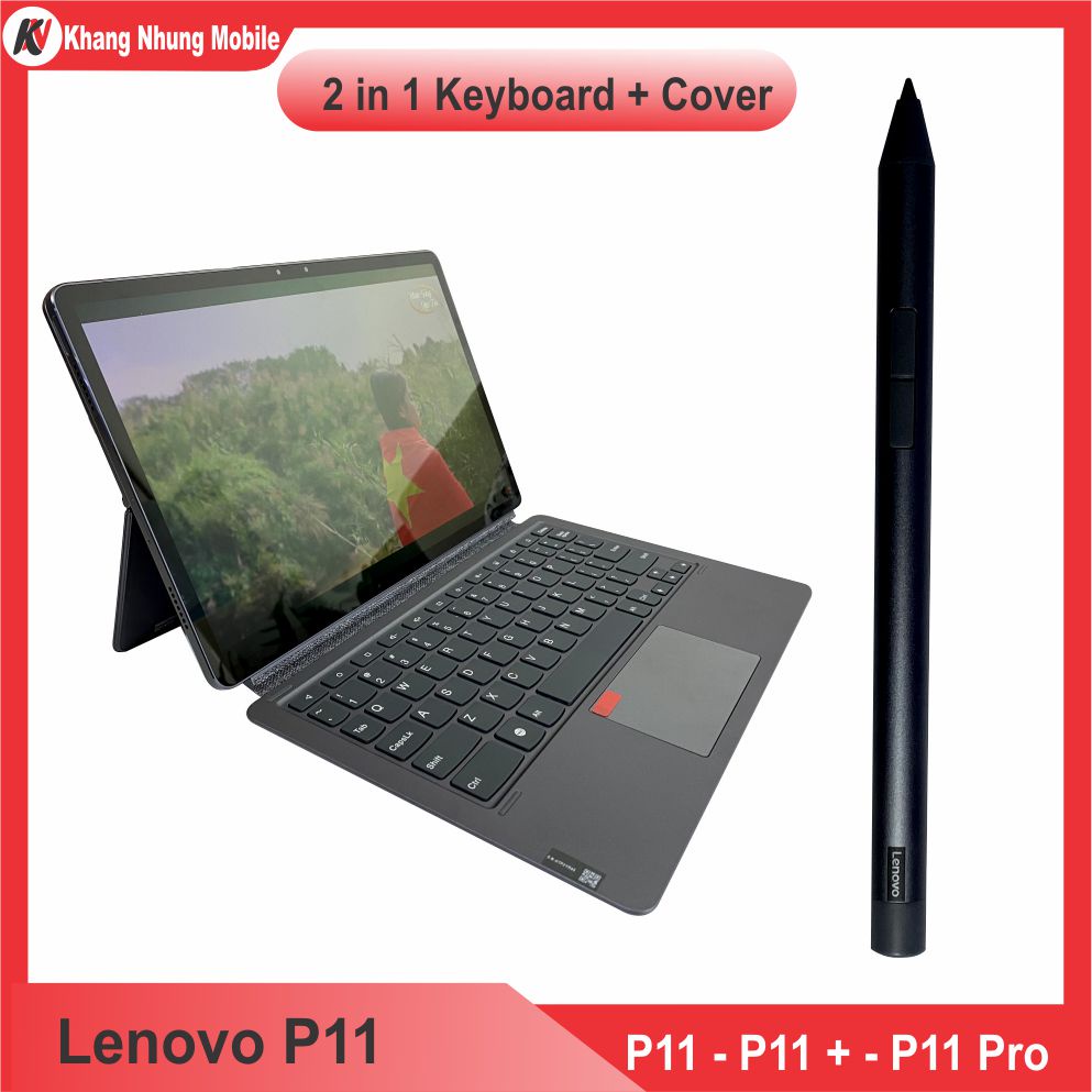 Bút cảm ứng Stylus Pen, keyboard 2 in 1 cho Lenovo Xiaoxin  Pad P11, P11 pro (J606F, 607F, 706F, J716F)-Hàng chính hãng