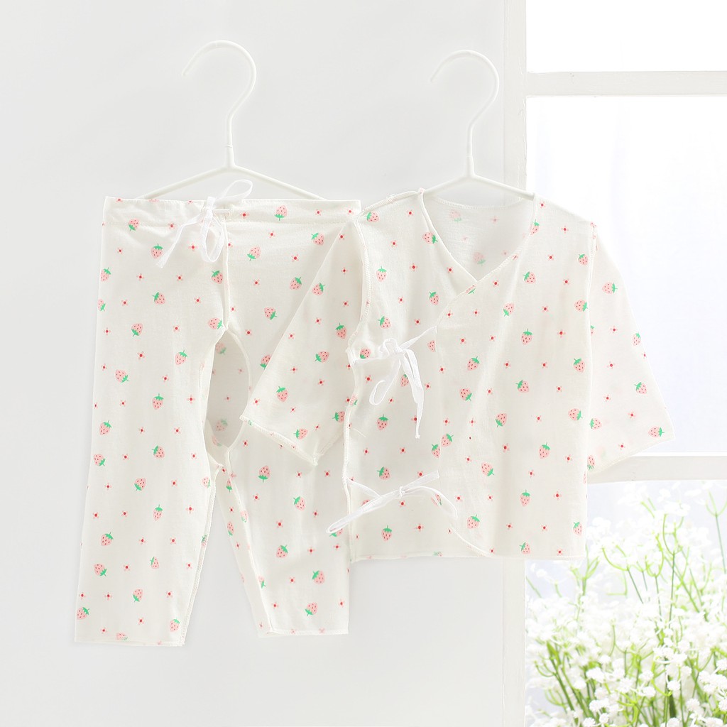 [THANH LÝ] Body buộc dây, bộ buộc dây chất cotton siêu mềm cho bé 0 tháng - 3 tháng