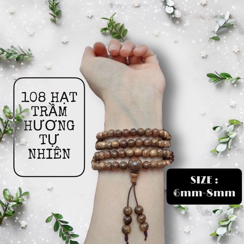 Vòng Đeo Tay Trầm Hương 108 Hạt