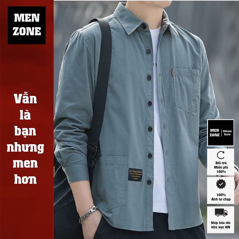 Áo Sơ Mi Trơn Basic Chất Lụa Cao Cấp Hàn Quốc