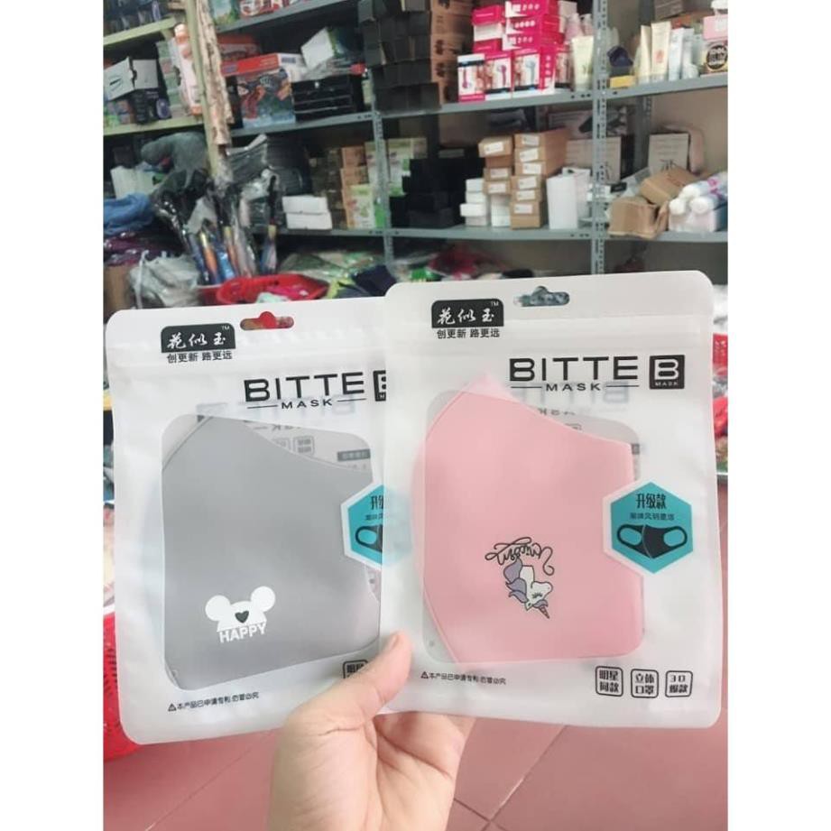 KHẨU TRANG BITTE MASK ( XANH, HỒNG, GHI, ĐEN) | BigBuy360 - bigbuy360.vn