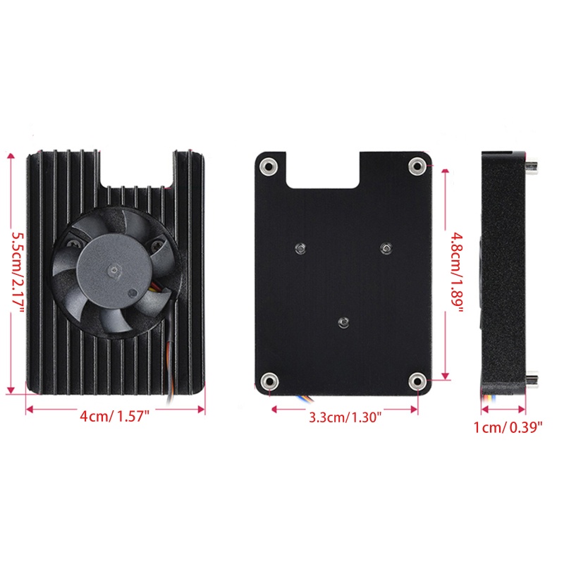 Mô Đun Tản Nhiệt Làm Mát Bằng Nhôm 4 CM4 Cho Raspberry Pi