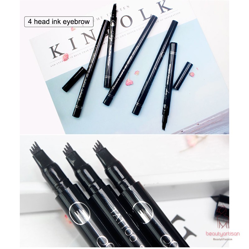 Chì kẻ chân mày dạng lỏng chống nước thiết kế đầu chì phân thành 4 nhánh độc đáo | BigBuy360 - bigbuy360.vn