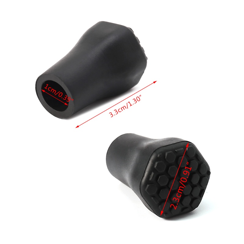 Đầu Bọc Bảo Vệ Gậy Leo Núi Màu Đen Thay Thế Tiện Dụng