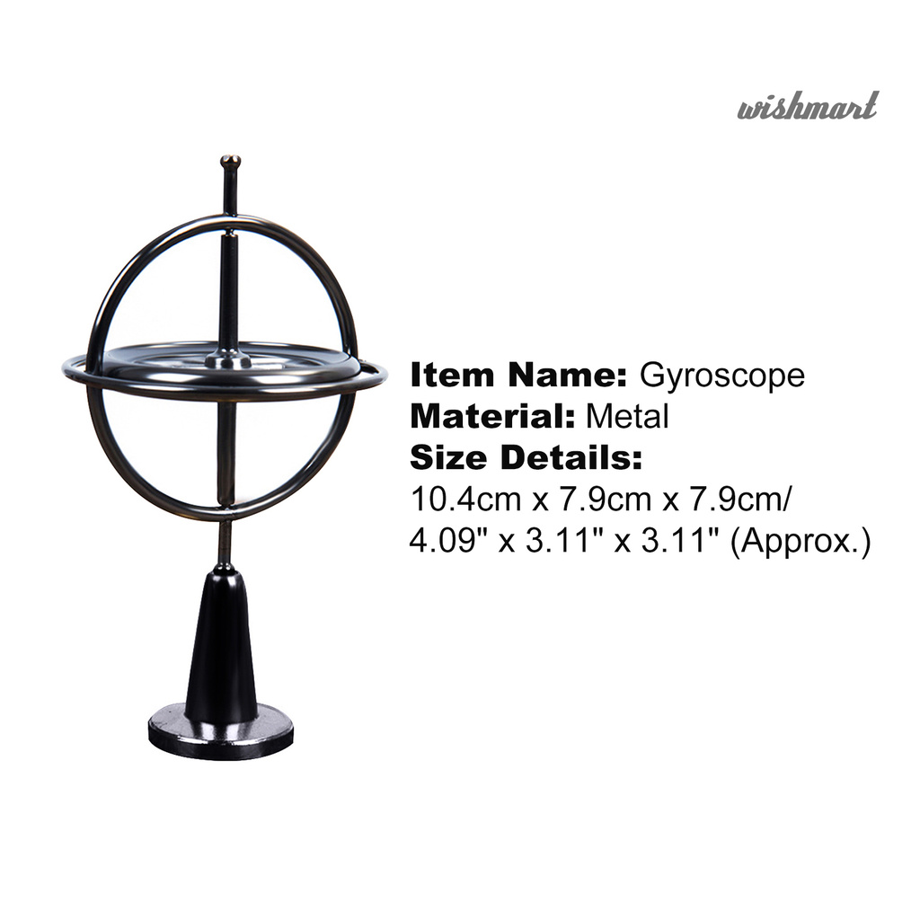 Đồ chơi con quay Gyroscope cổ điển giúp giảm căng thẳng chống gỉ sét tùy chọn màu sắc