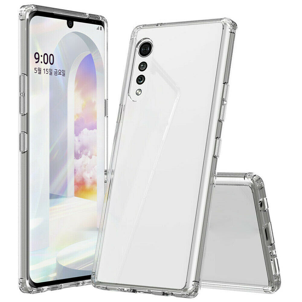 For LG Velvet Clear Ultra Slim Clear Shockproof Bumper Cover Clear Case