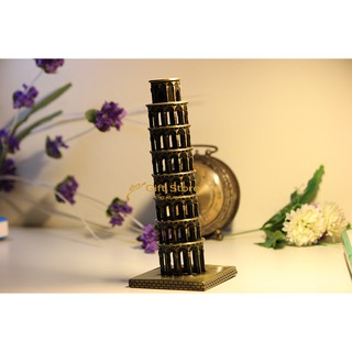 Mô hình trang trí bằng kim loại chủ đề kỳ quan thế giới - Tháp Nghiêng Pisa