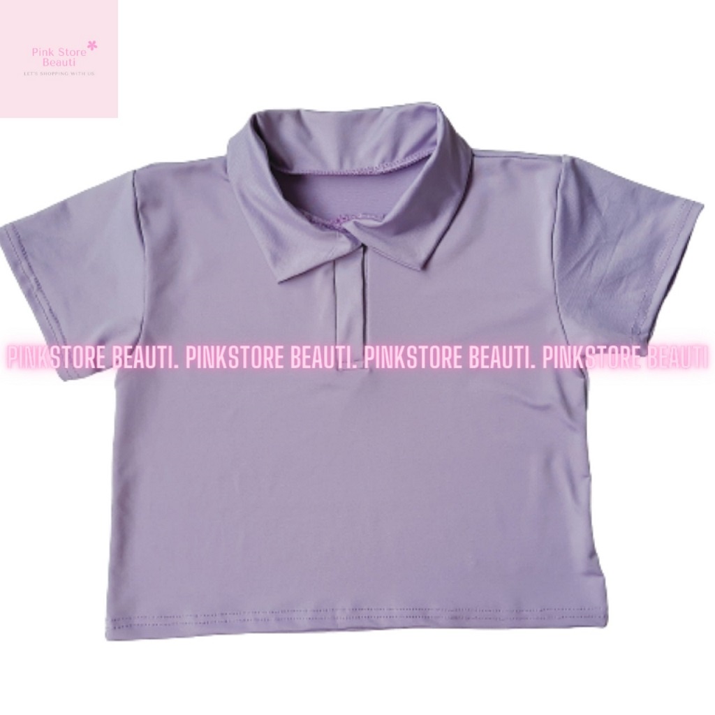 Áo CROPTOP cổ bẻ POLO nữ 100% cotton co giãn 4 chiều ôm dáng cực đẹp | BigBuy360 - bigbuy360.vn