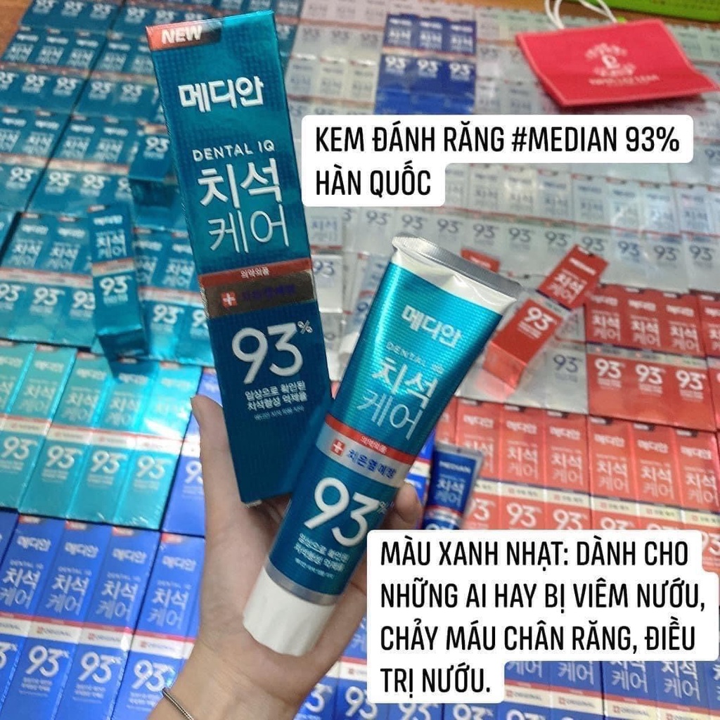 Kem Đánh Răng Trắng Răng Hàn Quốc MEDIAN DENTAL IQ 93% 120g Date 2025