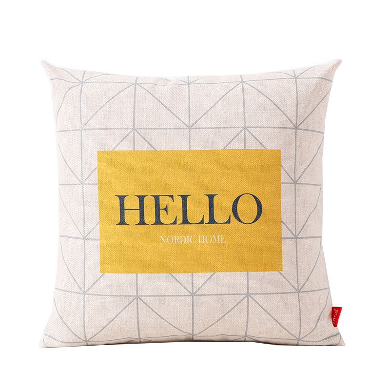 Vỏ gối vải lanh trang trí ghế sofa họa tiết sáng tạo | BigBuy360 - bigbuy360.vn