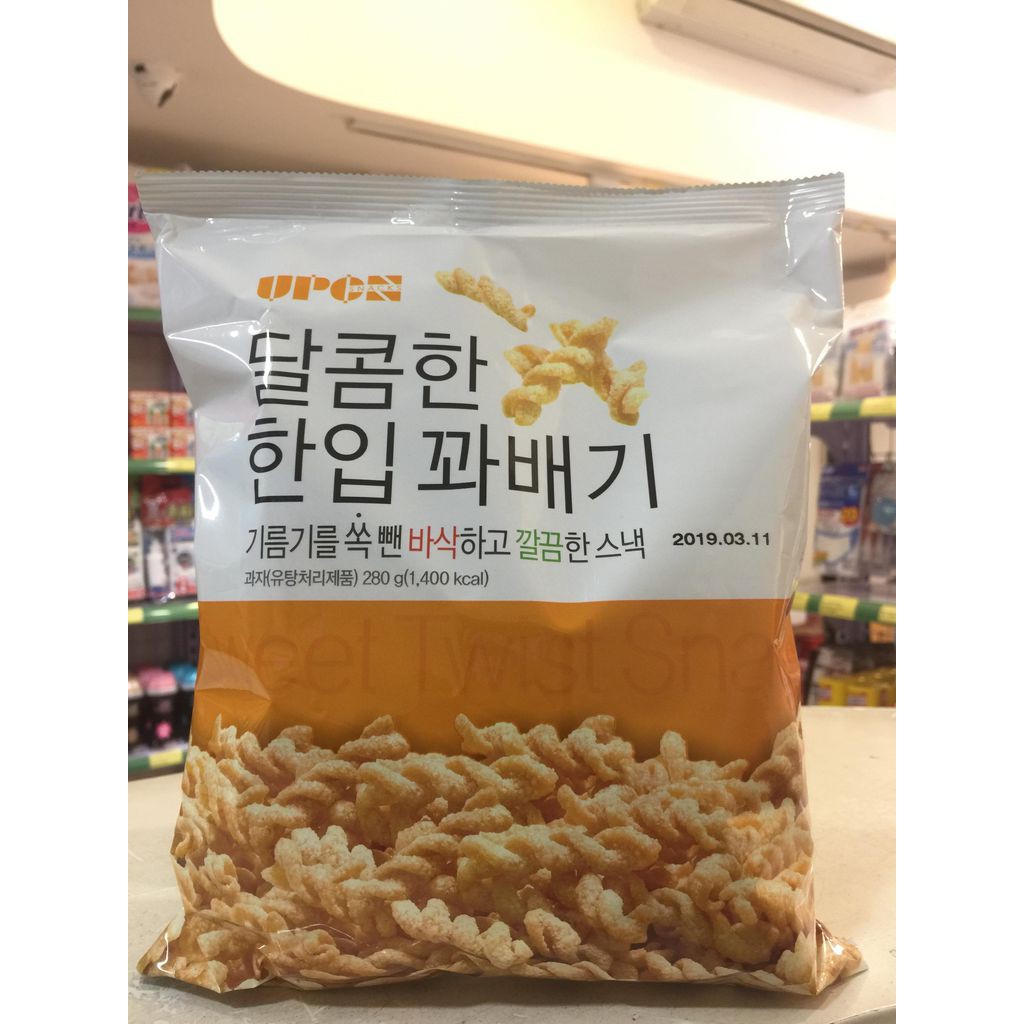 [Nhập khẩu chính hãng] Snack quẩy xoắn Upon Hàn Quốc 280g. Date 2021