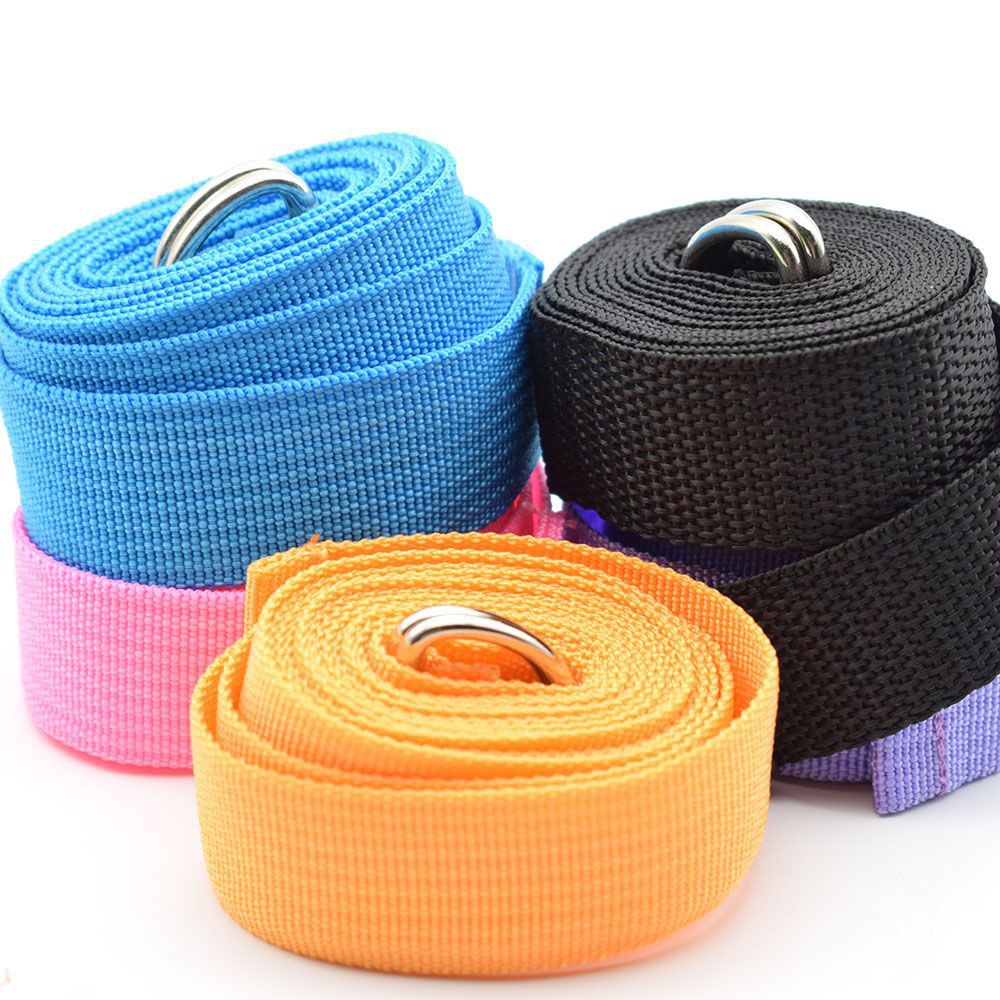 Dây Tập Yoga Gym Sợi Cotton Hỗ Trợ Giãn Cơ Tập Động Tác Khó, Dây Đai Tập Yoga Loại 1 Dài 1,83m Tăng Dẻo Dai Cơ Thể