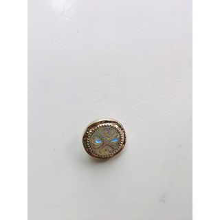 1 nút vét 2.6cm đẹp mắt màu bạc