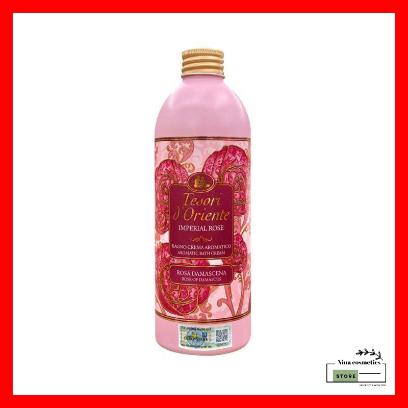 Sữa Tắm Xích Nước Hoa Ý Tesori D'Oriente Hoa Hồng Damacus 500ml