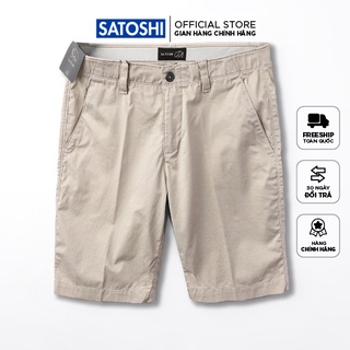 | Satoshi | Quần short nam SAQS40 chất kaki dáng vừa màu be, form thoải mái dễ phối đồ