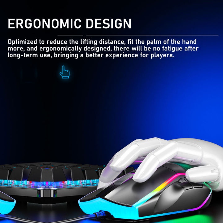 CHUỘT MÁY TÍNH GAMING DÙNG ĐƯỢC CHO LAPTOP VÀ PC MÀU ĐEN LED KẾT NỐI CÓ DÂY USB AULA F830 S13