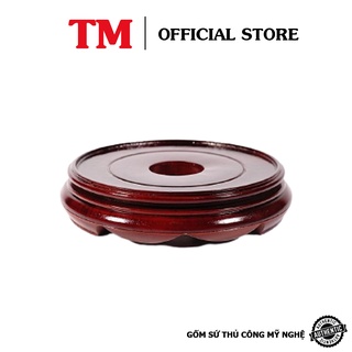 Đôn Gỗ Có Chân Đế Kê Bát Hương Có Lỗ Xưởng Gốm TM Bát Tràng Đặt Tượng Thờ, Chậu Cây, Vật Phẩm – Nhiều Kích Cỡ