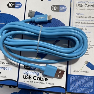 Cáp Chargeworx 3 Mét MFi USB A to Lightning Cáp Lightning Chargeworx 3M Thương Hiệu Mỹ