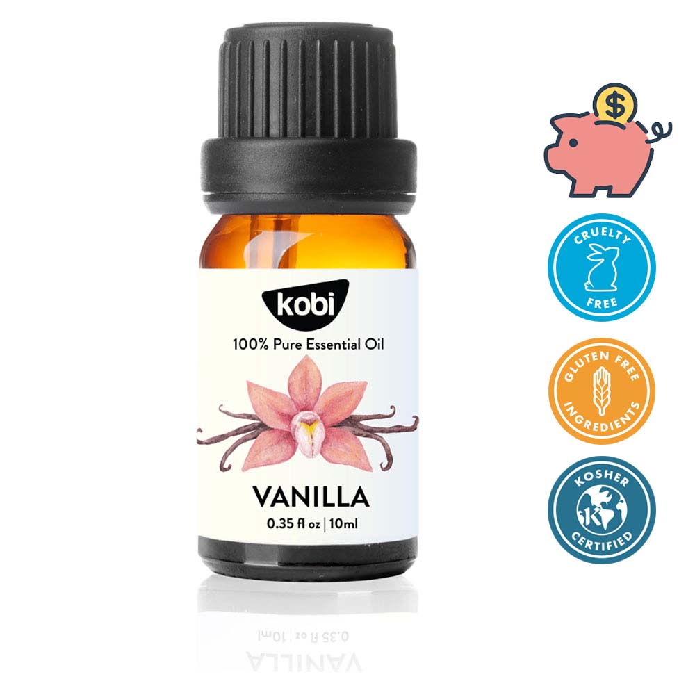 Tinh dầu Vani Kobi Vanilla essential oil giúp tăng chất lượng phòng the, hỗ trợ giải độc, chống trầm cảm hiệu quả -10ml