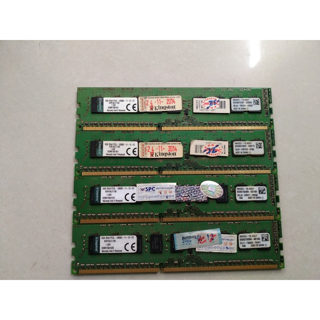 RAM PC DDR3 KINGSTON ECC 8GB BUS 1600 (SERVER) DIMM