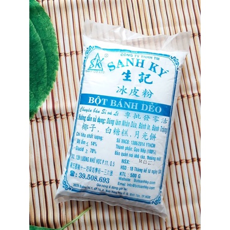 Bột dẻo sên nhân Sanh Ký màu xanh 500g