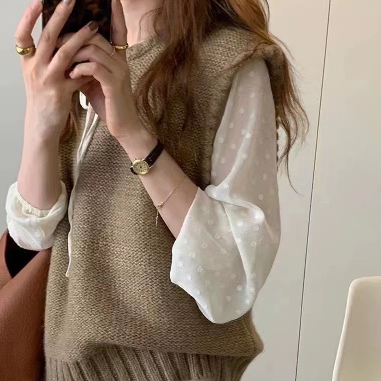 Áo Len Gile Nữ Phong Cách Hàn Quốc Chất Dày Dặn